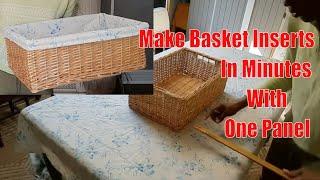 Sewing Tutorial * Make Basket Liners In Minutes With One Panel