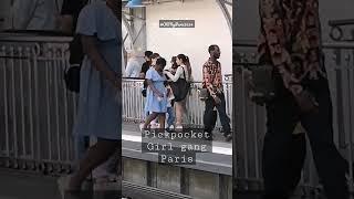 Paris Pickpocket girl gang waiting for victims #OhmyParis2024