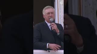  Ancelotti sings Hala Madrid at title celebrations! #36Ligas #RealMadrid