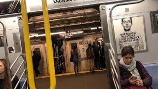 360° NYC Subway : Riding the 7 Train from Times Square - 42nd Street to Queensboro Plaza