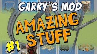 Garrys Mod - Amazing Stuff Part 1 - Rollercoaster and Planes