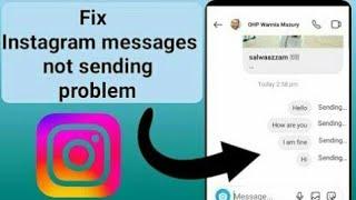 How to fix instagram message not sending problem