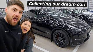 Collecting our New Car!! Tesla Model Y Performance Delivery day 2025