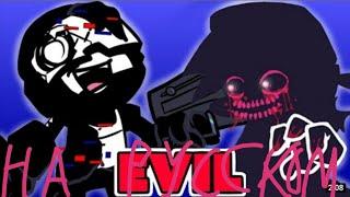 Friday Night Funkin Corruption Mod Evil Boyfriend Vs Glitch Tankman Day 1 на русском (фан перевод)