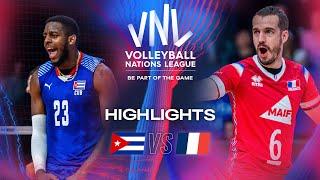  CUB vs.  FRA - Highlights | Week 2 | Men's VNL 2024