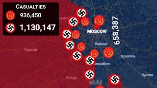 Battle for Moscow 1941-1942 . History on the map