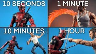 SPEED CHALLENGE: Deadpool & Wolverine Stop Motion (10 Seconds, 1 Minute, 10 Minutes, 1 Hour)