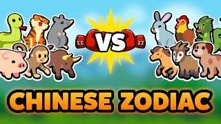 Super Auto Pets but we can only use the CHINESE ZODIAC