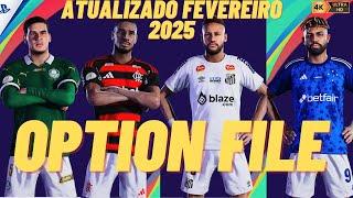 OPTION FILE PES 21 ATUALIZADO FEVEREIRO 2025 !!!!