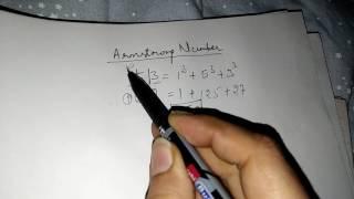 Concept of Armstrong number