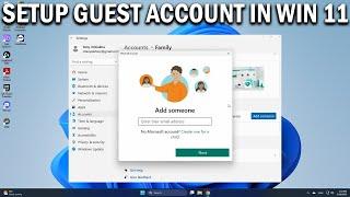 How To Setup Guest Account in Windows 11 - Easy Fix