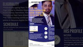 #AML #AMLCFT #AntiMoneyLaundering #AMLCertification #ACAMSExam #CFCS #ICA #Fintech #KYC #CDD #EDD