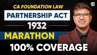 One Shot Marathon Partnership Act 1932 CA Foundation Law |  | CA Indresh Gandhi #cafoundation