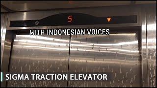 GoldStar (mod by Sigma) Traction Elevator (Lift) with Voiceover @ Plaza Blok M, Jakarta