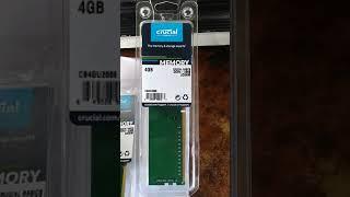 Crucial 4GB DDR4 2666Mhz Memory RAM, Good Quality, High Performance, Low Price. #HussiTech_Services