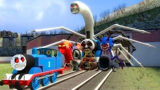 Building a Thomas Train Chased By Cursed Thomas, Thomas Eater and Friends Family in Garry's Mod!