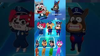 SHERIFF LABRADOR EXE vs DOBIE EXE vs SHERIFF PAPILLON EXE x Coffin Dance | #46123 Tiles Hop #shorts