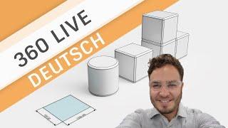 360 Live: Skizzen, Körper, Komponenten und Baugruppen | Autodesk Fusion 360 Deutsch