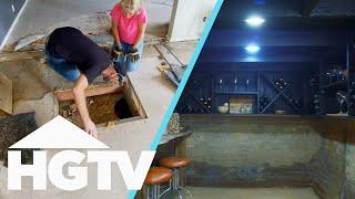 Dave & Jenny Find A Hidden Basement And Turn It Into A Wine Cellar | Fixer To Fabulous