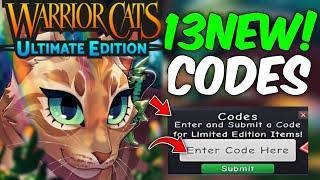 ️OCTOBER! CODES ️WARRIOR CATS CODES (OCTOBER! 2024) - WARRIOR CATS PROMO CODE