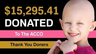 $15,295.41 Now Donated to The ACCO by The Traders at The Pattern Trader