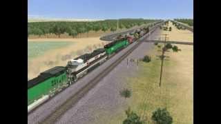 Absolutely Ridiculous!! 70 unit power move in Trainz 12