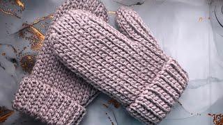  NO ONE WILL BELIEVE that they are crocheted!!! The warmest DIY mittens