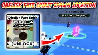 Shindo Life - (Getting) Obelisk Fate Spirit Spawn Location/Spirit Boss Fight + Max Damage Showcase