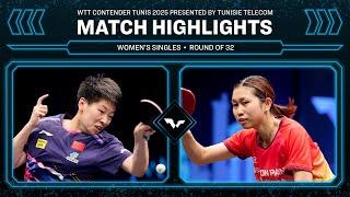 Yan Yutong vs Hitomi Sato | Match Highlights | #WTTTunis 2025