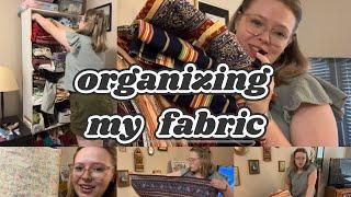 Sorting and Organizing My Fabric Stash