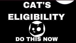 DO THIS NOW TO BE ELIGIBLE FOR CATS AIRDROP BEFORE 30TH SEPT.