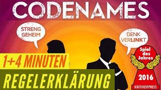 Codenames Regeln Anleitung Erklärung - Spiel des Jahres 2016 Familienspiel