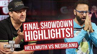 Phil Hellmuth vs Daniel Negreanu Final Showdown Highlights! | High Stakes Duel II