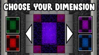 Minecraft but you can CHOOSE YOUR DIMENSION...