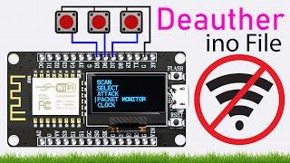 How to Install D.eauther INO File on NodeMCU ESP8266 with .96 Inch OLED Display | Step-by-Step Guide