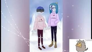 Пары countryhumans ( Рейх & СССР ; Россия & США ; Эстония & Финляндия ; Германия & Польша)