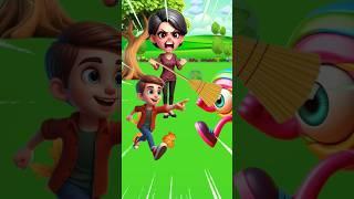 Mom, help me, I have a monster #cartoon #animation #usafunnyvideos #usa #monster