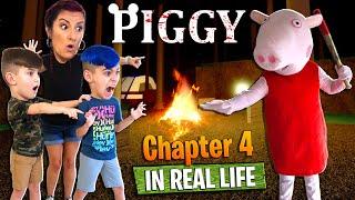 Roblox PIGGY Chapter 4 The Forest.. Horror Game in real life (FUNhouse Family)