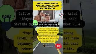 Gritte Agatha Ungkap Alasan Namai Sang Anak 'Agatha Hidayat' #shortvideo