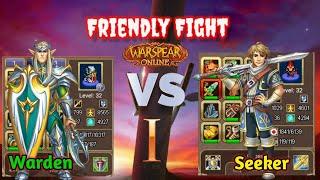 Warspear Online - Friendly Fight part.1| Yumihara(warden) vs Kashinkozi(seeker) "Who is the Best?"