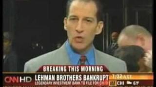 Lehman Brothers Bankruptcy Two Dudes make out on CNN