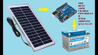 upto 100watts arduino pwm solar charge controller