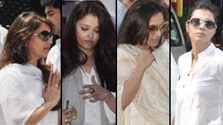 Aishwarya, Kajol, Rani at Madhuri Dixit's father's PRAYER MEET