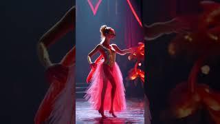 The Woman Performs A Fusion With The Flamingos on AGT #aimagic #aifusion #midjourney #animalfusion