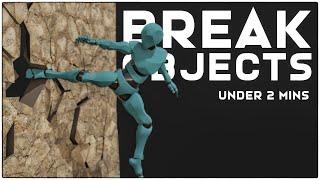 Breaking Objects under 2 minutes using cell fracture | Blender 3D