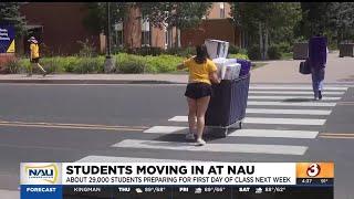 Big moment! New students move into NAU in Flagstaff