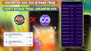 Without Investment Loot||Fun77 Refer Bypass Trick||Unlimited Otp ~ #fun77 #freeearningapp #bugloot