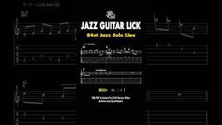 84th Jazz Guitar Solo Line