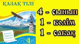 Қазақ тілі 4 сынып 1 сабақ Тіл және сөйлеу түсіндірме видео