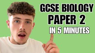 GCSE Biology Paper 2 in 5 Minutes | Everything You Need to Know (Combined and Triple Science)